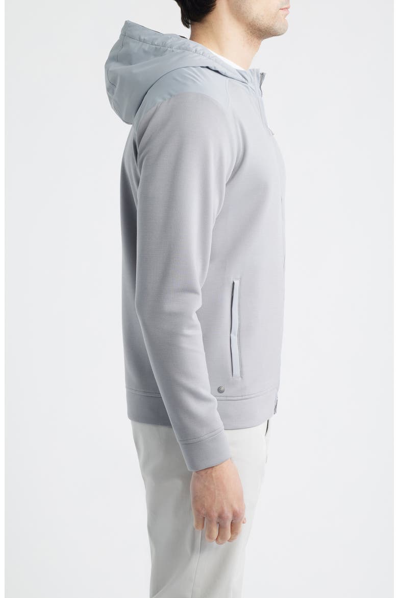 Crown Crafted Winsome Hybrid Hooded Jacket, Alternate, color, GALE GREY