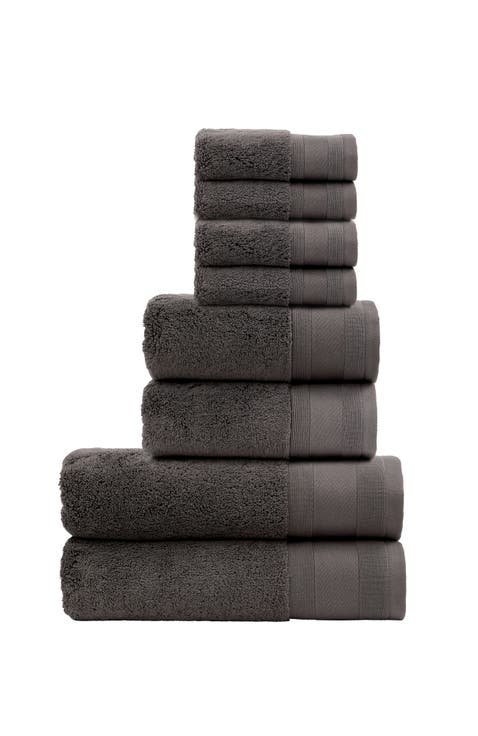 Signature Luxury 100% Turkish Cotton 8 Piece Towel Set