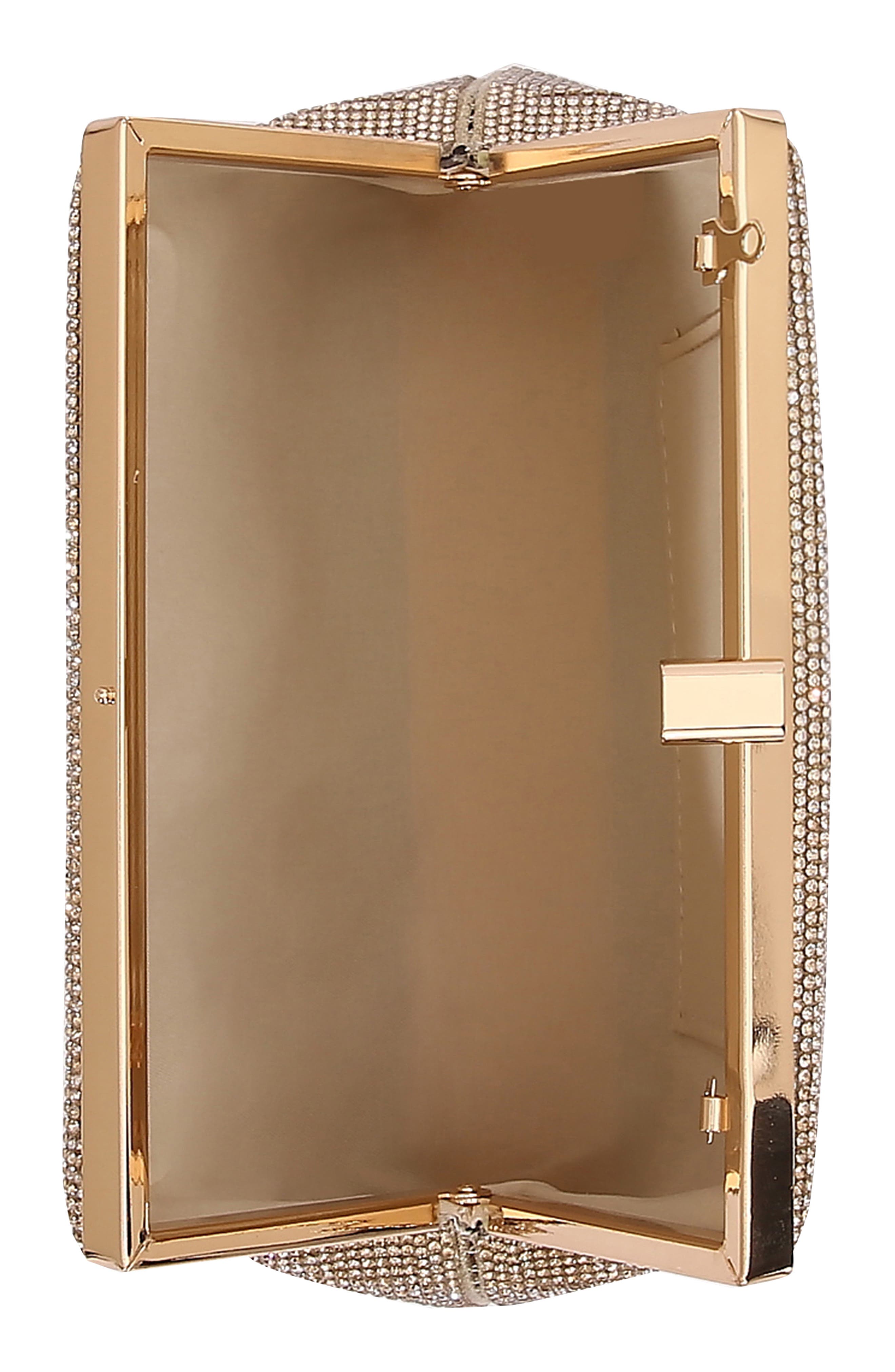 Rhinestone Clutch, Alternate, color, GOLD