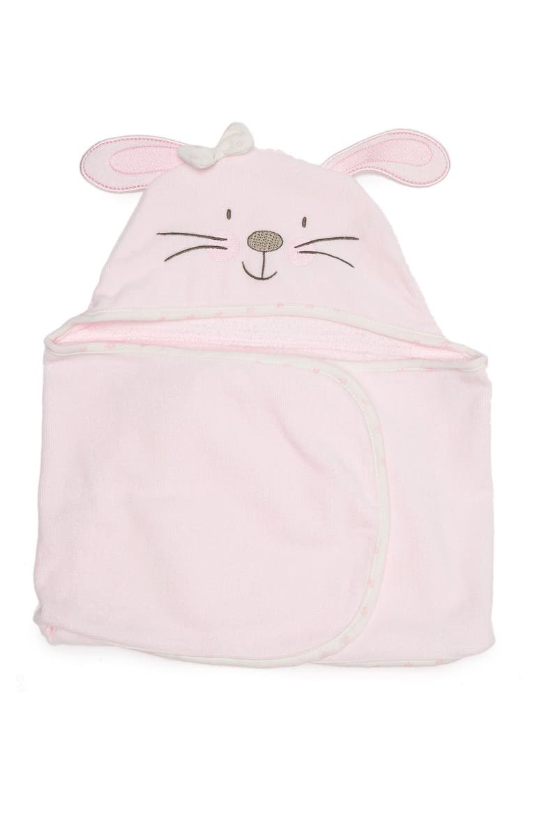 KOALA BABY Bunny Towel Swaddle, Main, color, 