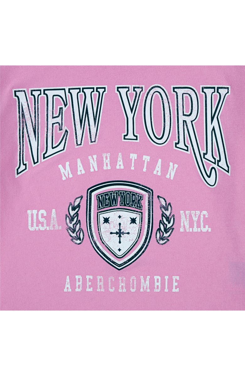 abercrombie kids Kids' Logo Graphic T-Shirt, Alternate, color, Begonia Pink