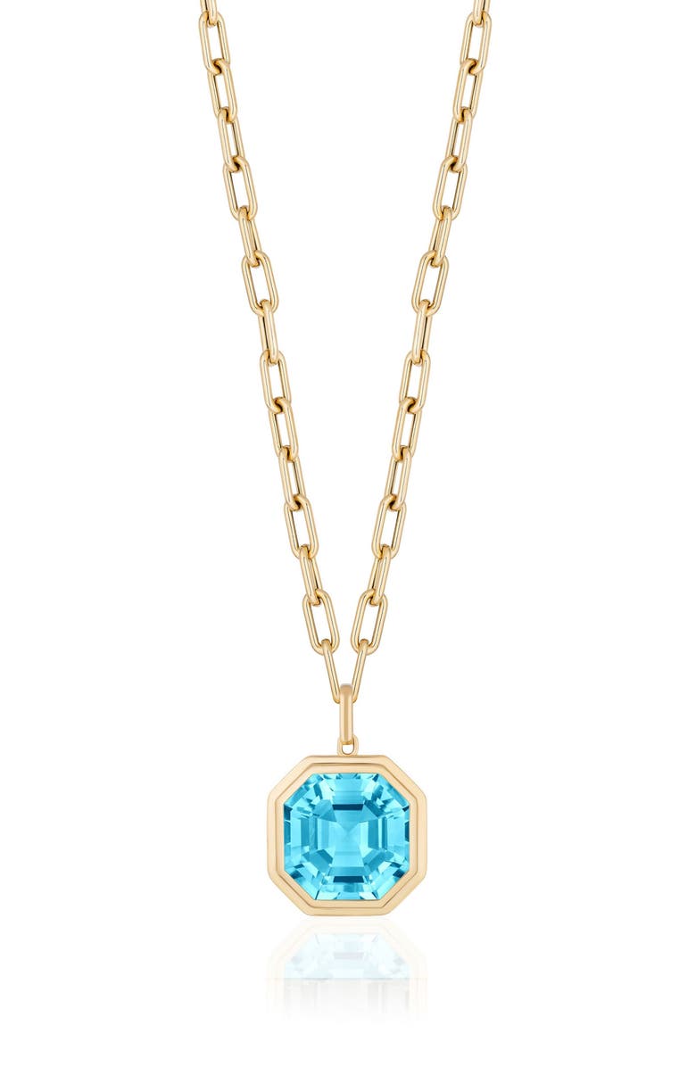 GOSHWARA Manhattan Pendant Necklace, Main, color, Pale Blue