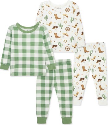 Cowboy Theme 2-Pack Stretch Viscose Pajama Set