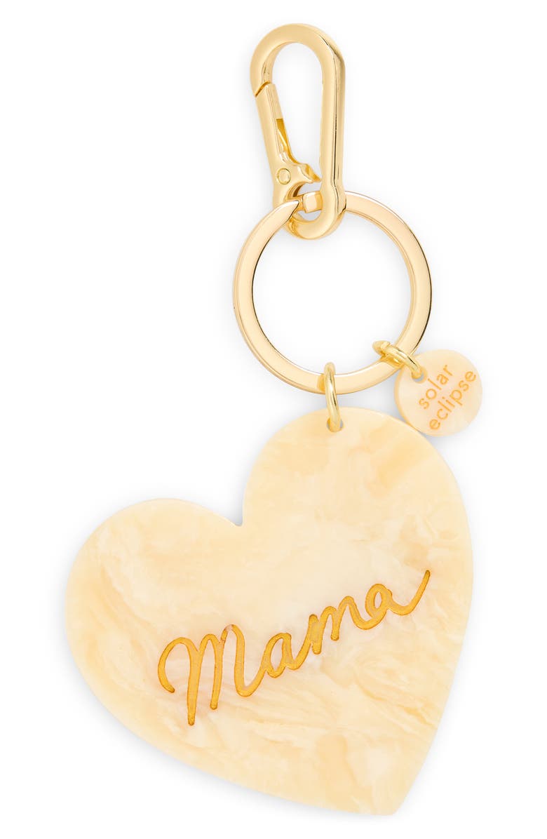 Solar Eclipse Mama Heart Bag Charm, Main, color, 