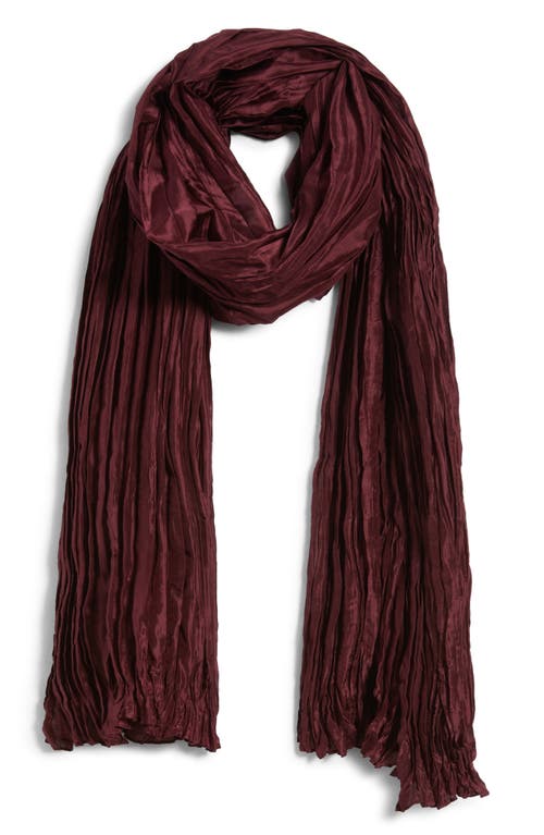 Eileen Fisher Whisper Silk Scarf In Burgundy