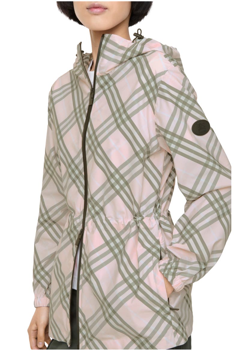 Check Whitstable Hooded Jacket, Main, color, Mallow pink