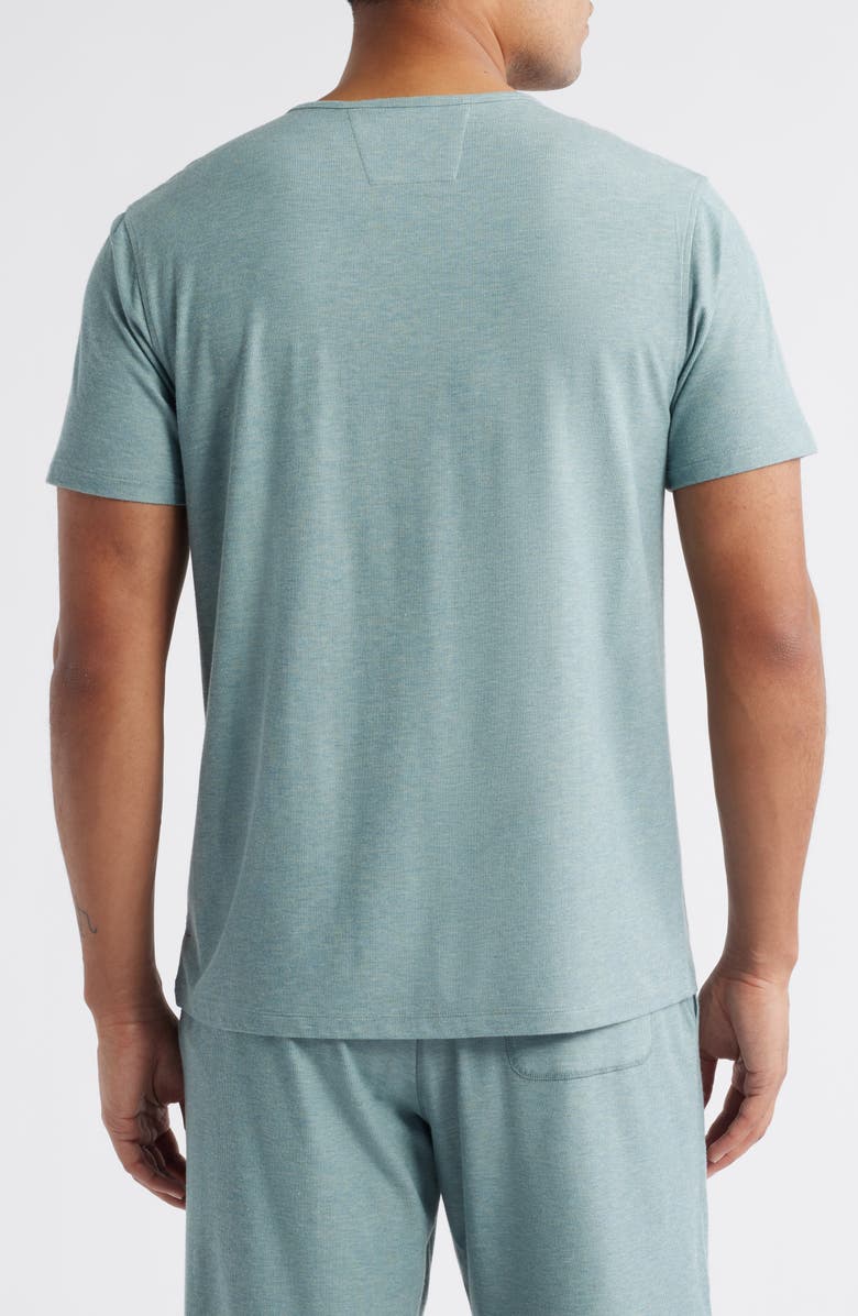 Daniel Buchler Ribbed Rayon Blend Pajama Pocket T-Shirt, Alternate, color, Pistachio