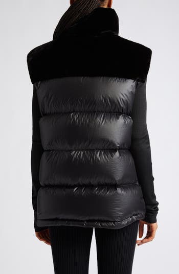 【23AW NEW】MONCLER_women / Lempa ダウンベスト / Black White 23AW NEW】MONCLER_women / Lempa ダウンベスト / Black White