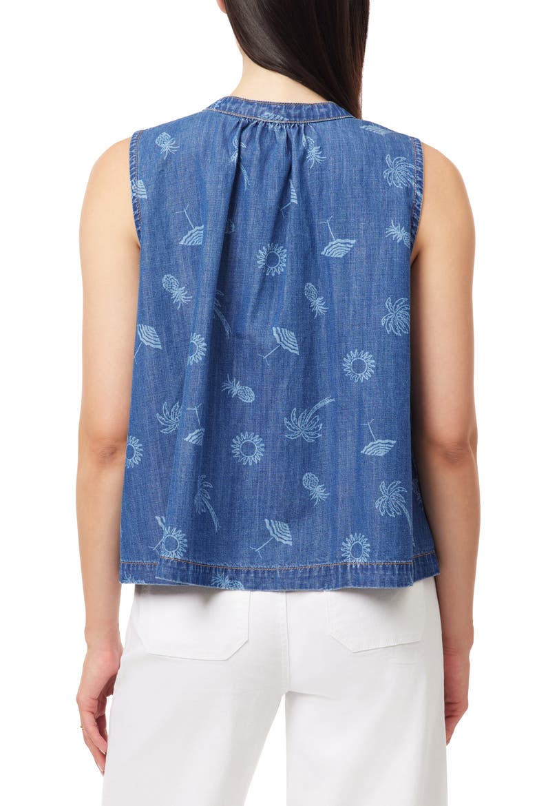 Easy Button Down Tank, Alternate, color, PAXTON PRINT