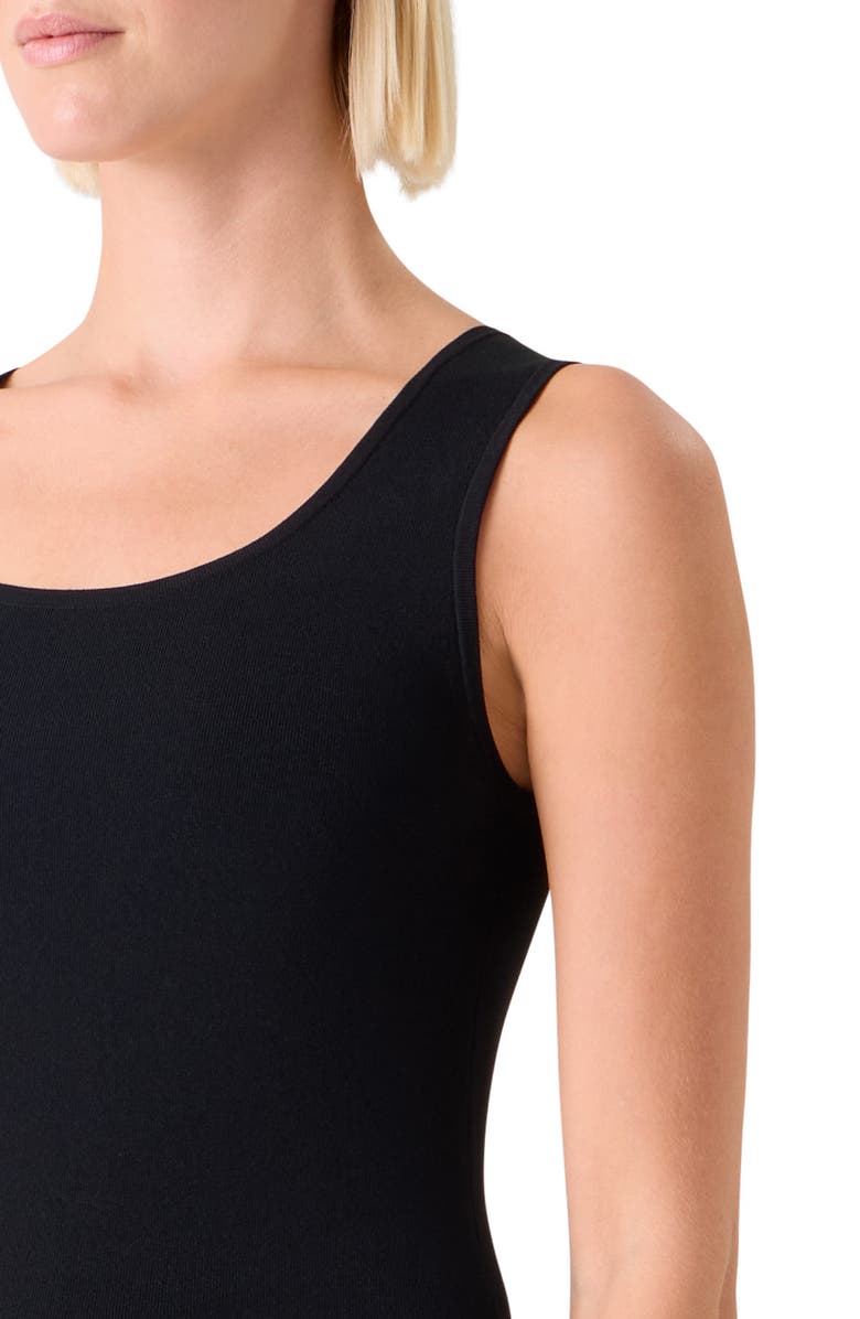 Akris punto Scoop Neck Knit Tank, Alternate, color, Black