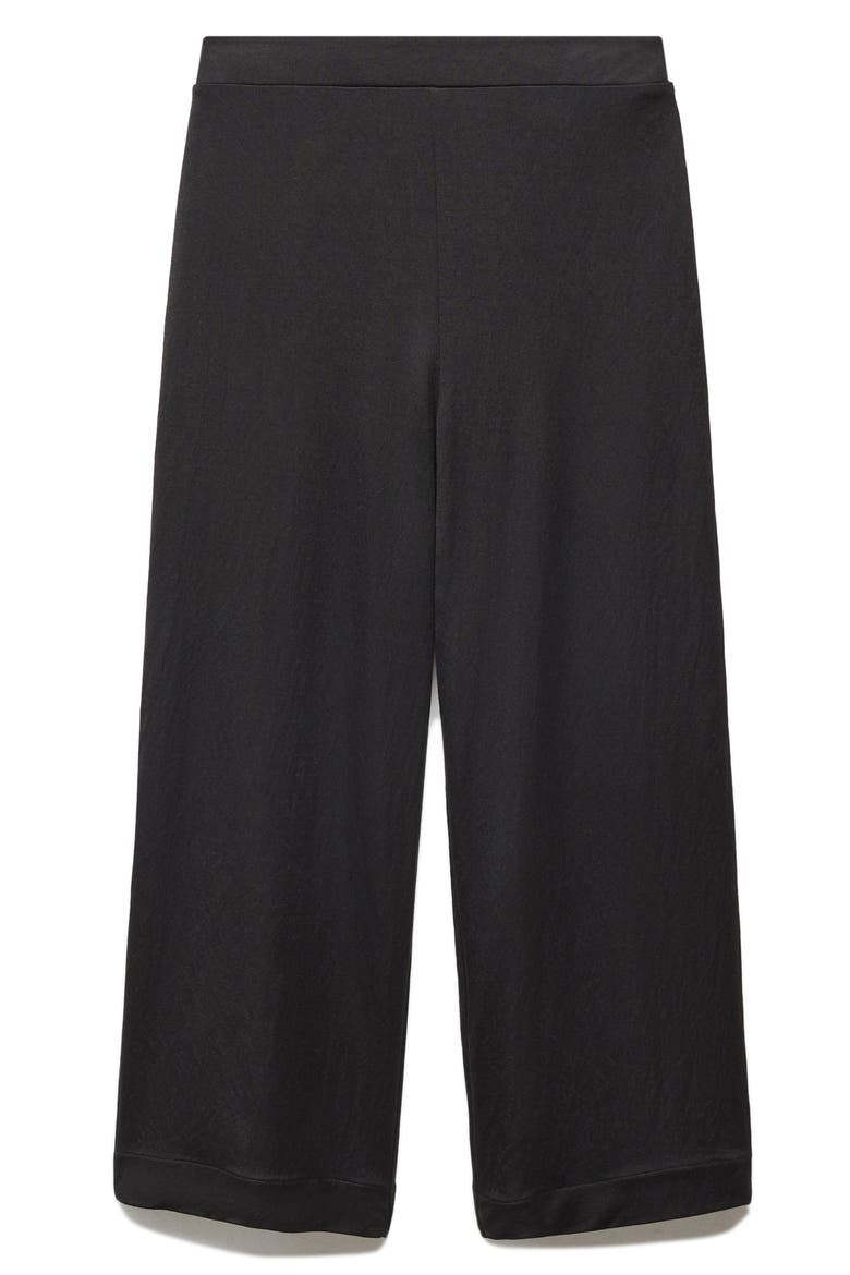 Crop Wide Leg Pants, Alternate, color, BLACK