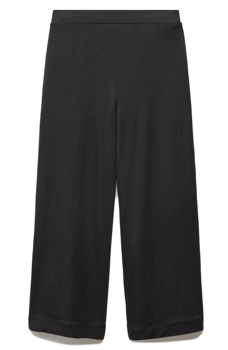 MANGO Crop Wide Leg Pants, Alternate, color,