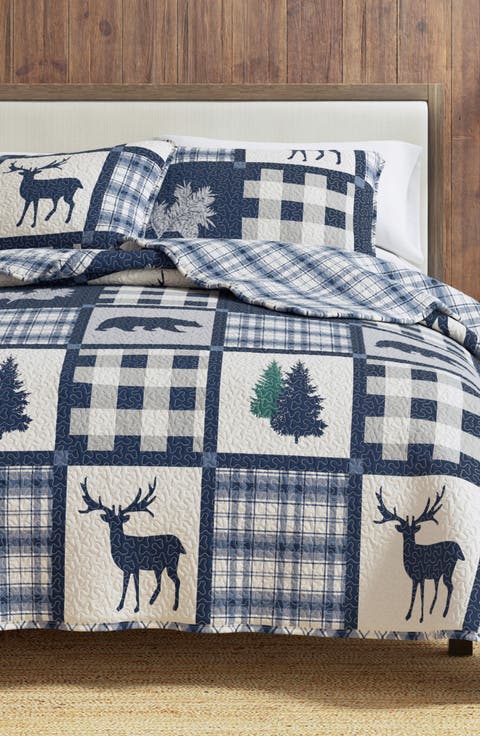 Lodge Patchwork Quilt Set