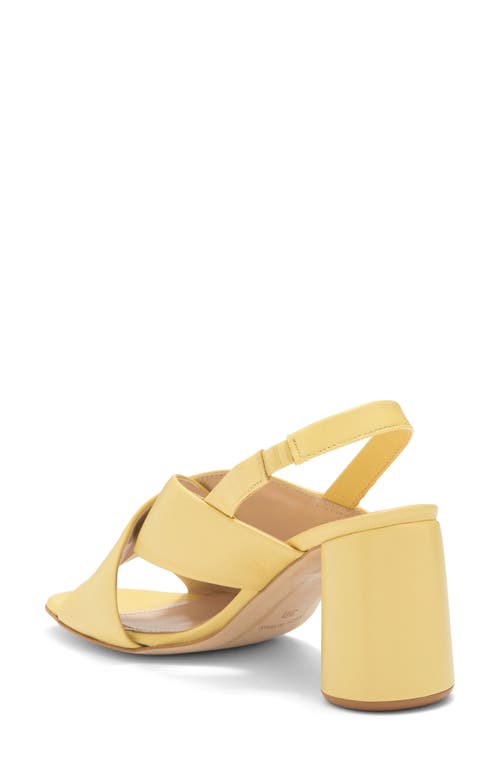 2 Twin Hearts Crisscross Slingback Sandal In Yellow Leather