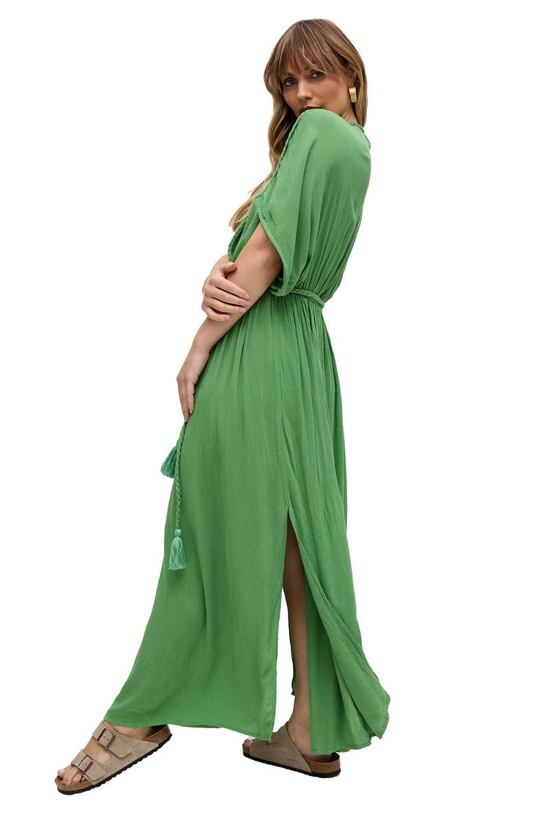 Raffya Diamond Plait Neck Maxi Dress, Alternate, color, 