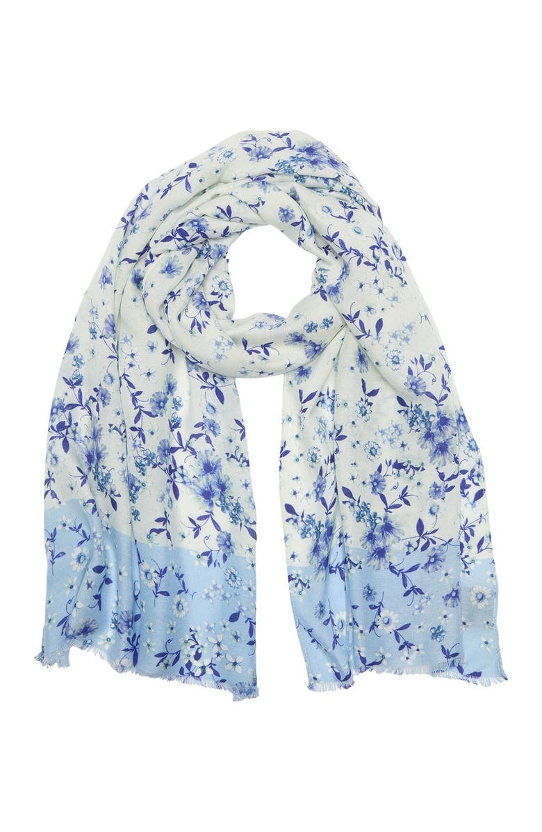 Vince Camuto Floral Print Scarf, Main, color,