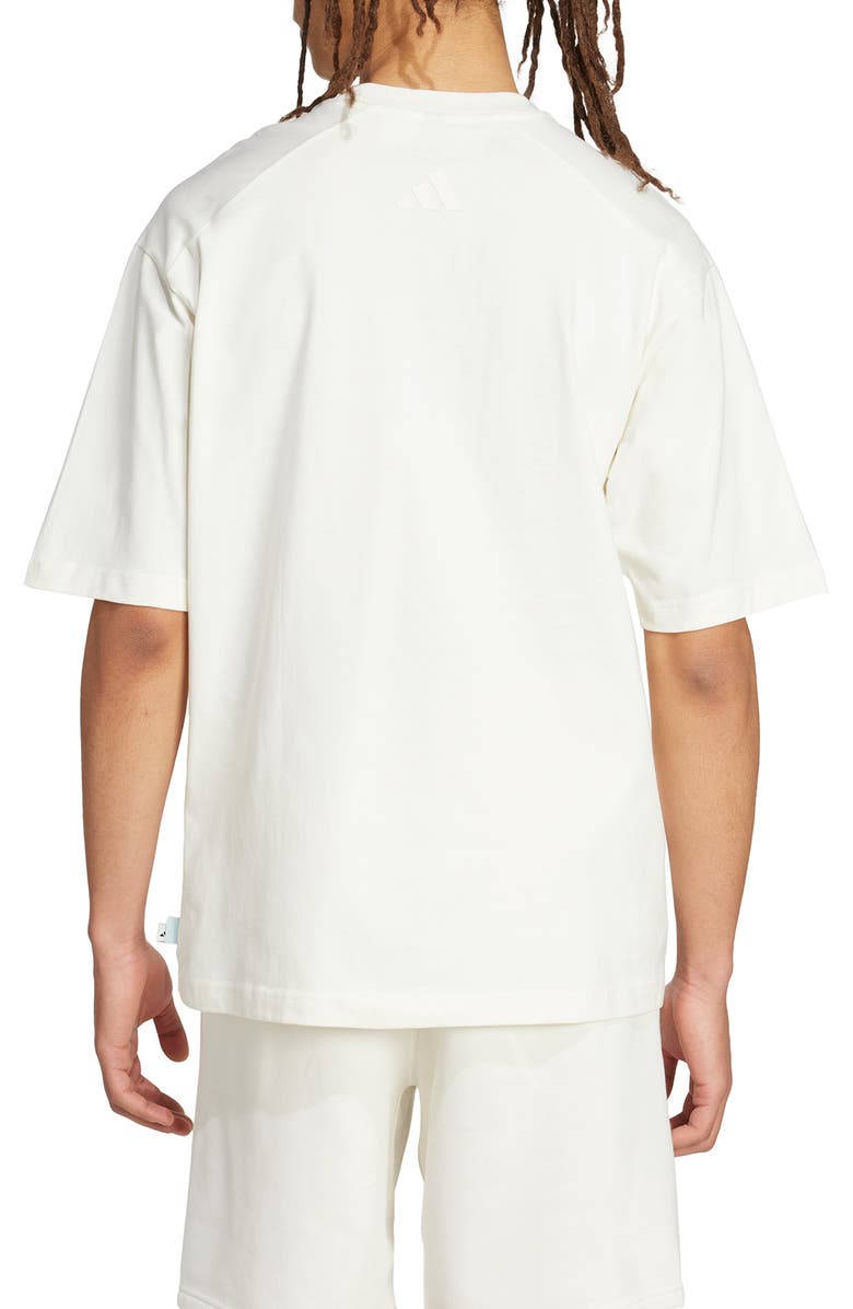 adidas Dog Football Cotton Crewneck T-Shirt, Alternate, color, Off White