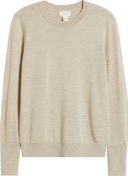Caslon® Merino Wool Blend Crewneck Sweater