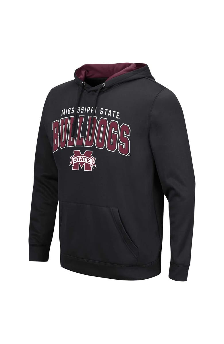 COLOSSEUM Men's Colosseum Black Mississippi State Bulldogs Resistance Pullover Hoodie, Alternate, color, Black
