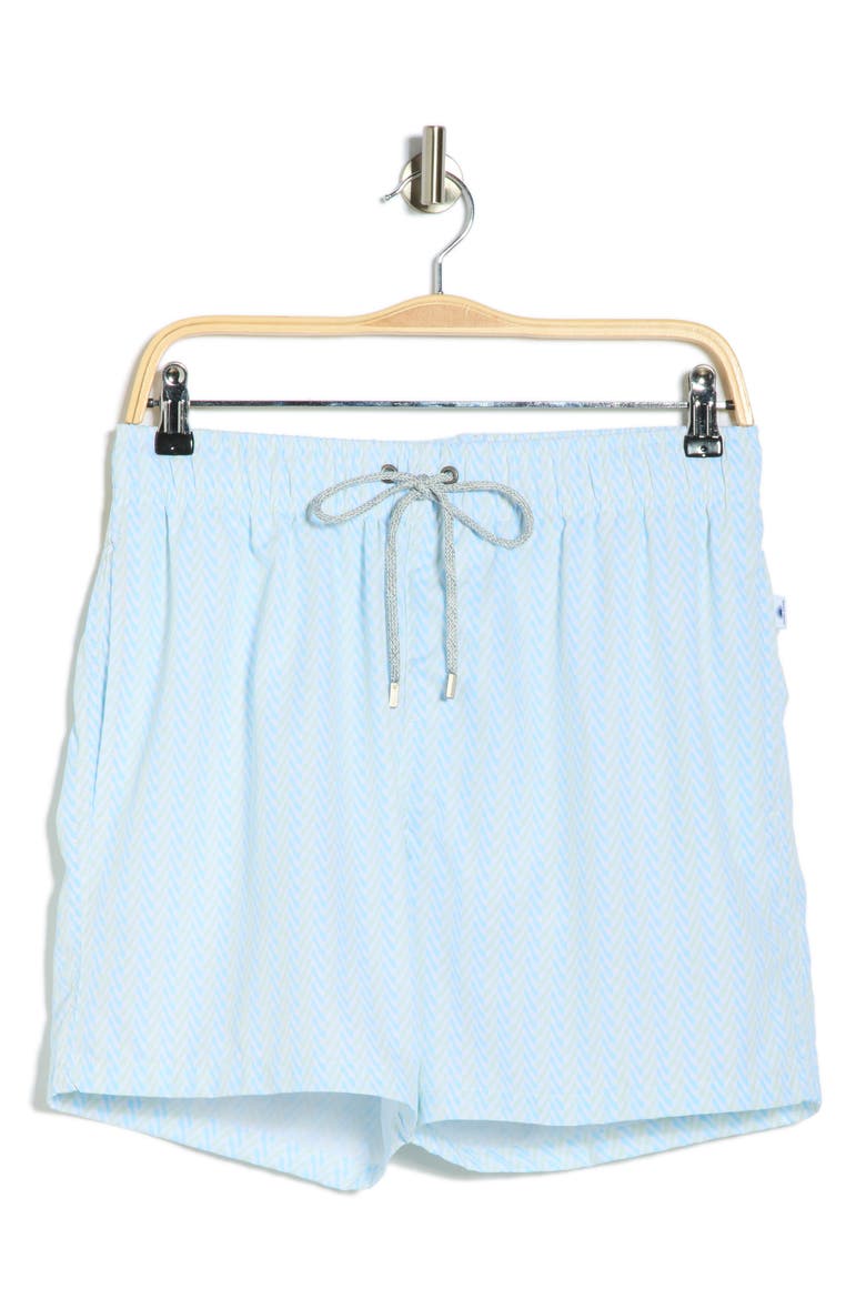 4-Way Stretch Volley Swim Trunks, Alternate, color, BLUE