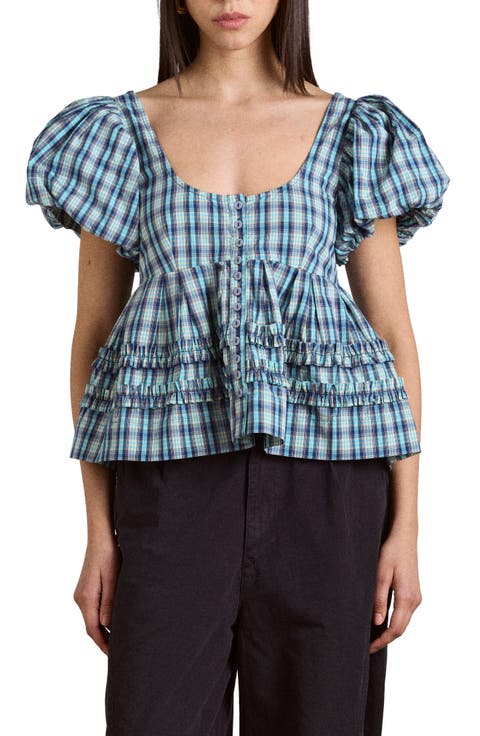 Summer Joy Plaid Organic Cotton Top