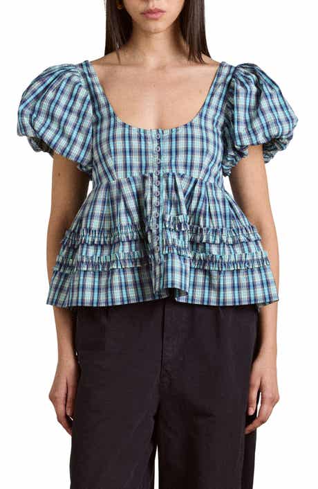 Summer Joy Plaid Organic Cotton Top