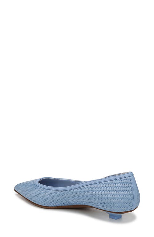 Franco Sarto Prella Pointed Toe Kitten Heel Pump In Blue