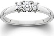 Bliss Diamond 1/4 Ct Three Stone Lab Grown Diamond Engagement Ring 10k Gold