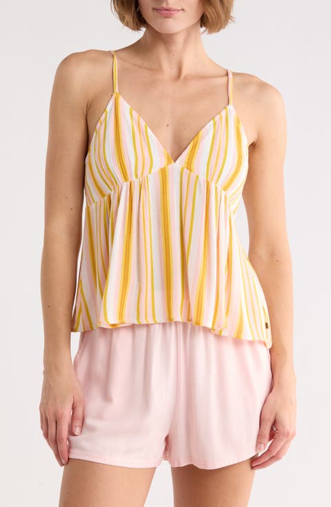 Carefree Print V-Neck Tank