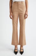 Emporio Armani Cotton Blend Ankle Flare Pants