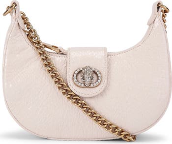 Small Chelsea Snake Embossed Leather Hobo Crossbody Bag