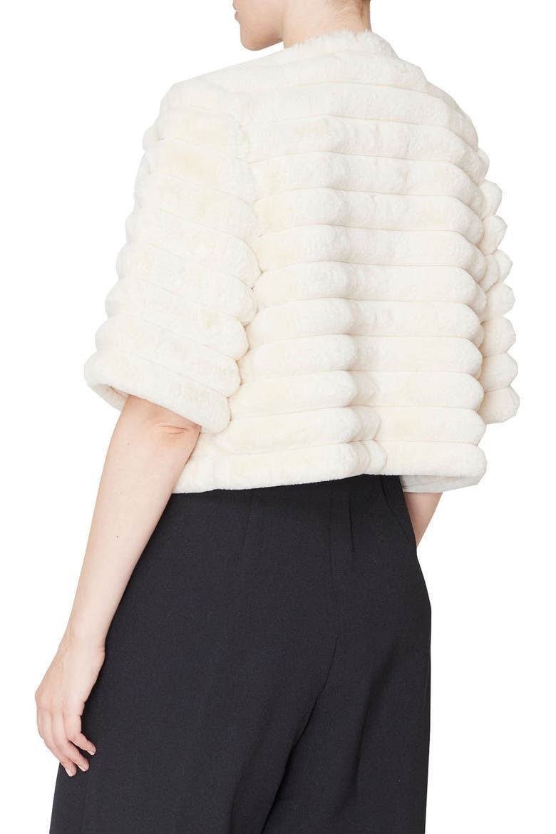 Faux Fur Jacket, Alternate, color, IVORY