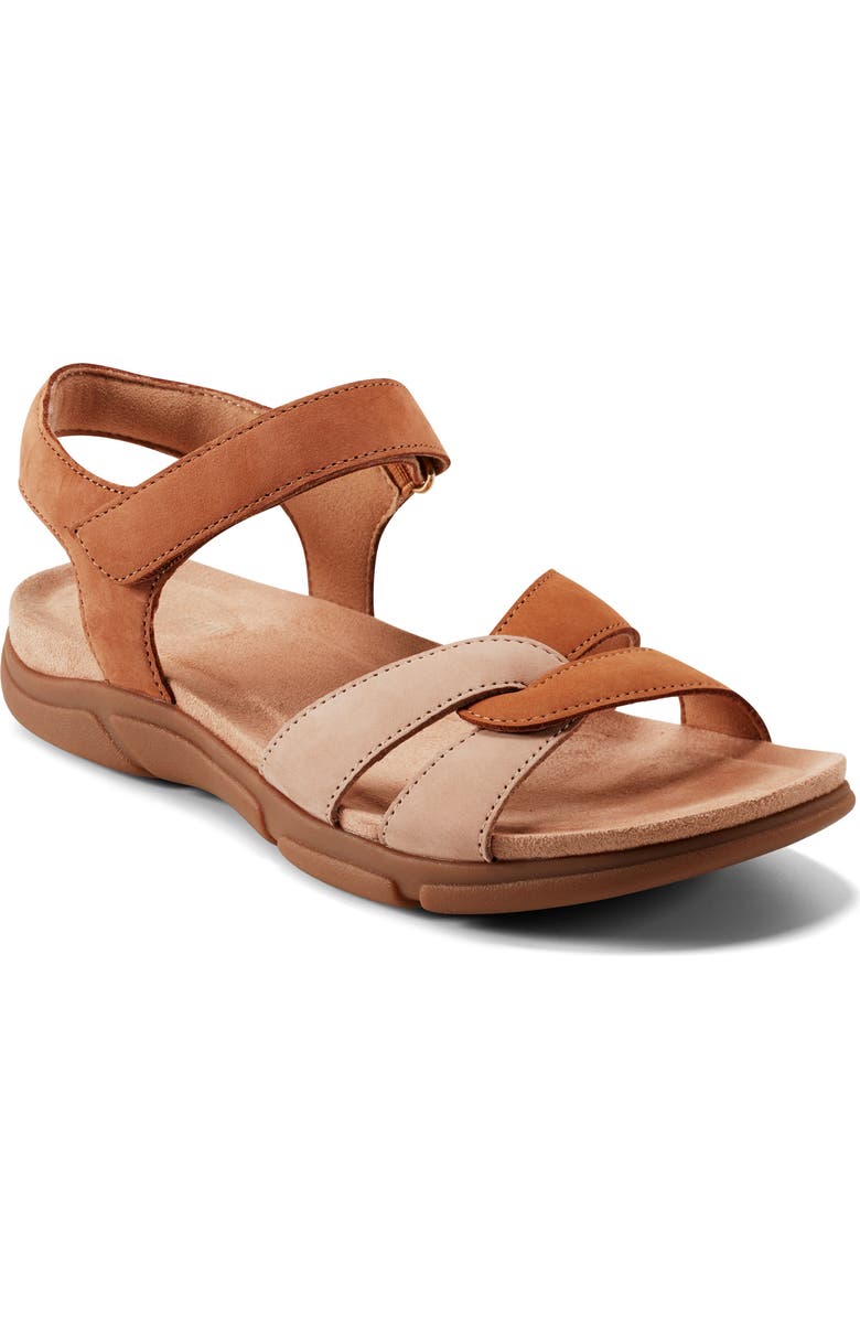 Easy Spirit Marian Ankle Strap Sandal, Main, color, Medium Brown