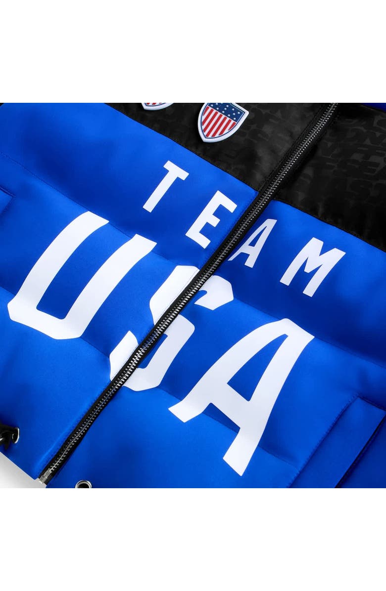 Off Season Women's Blue Team USA Cropped Puffer Jacket, Alternate, color, Blue