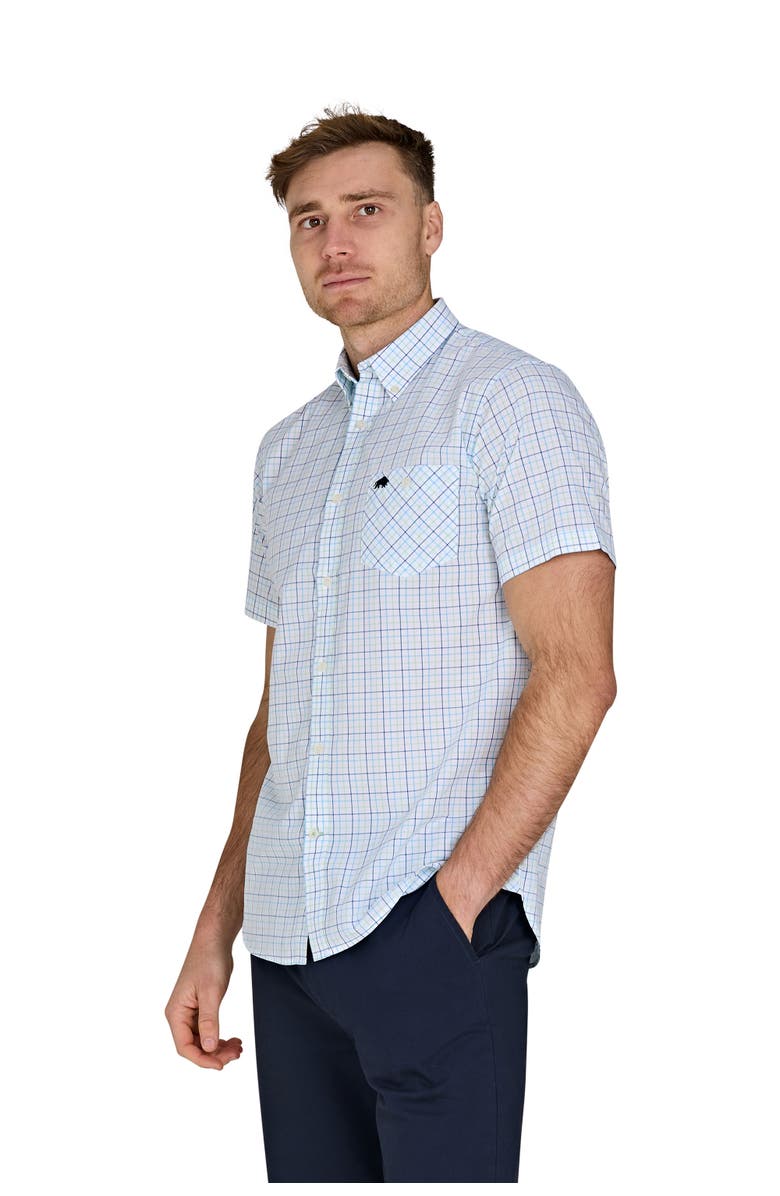 Raging Bull Short Sleeve Cotton Poplin Shirt, Alternate, color, White