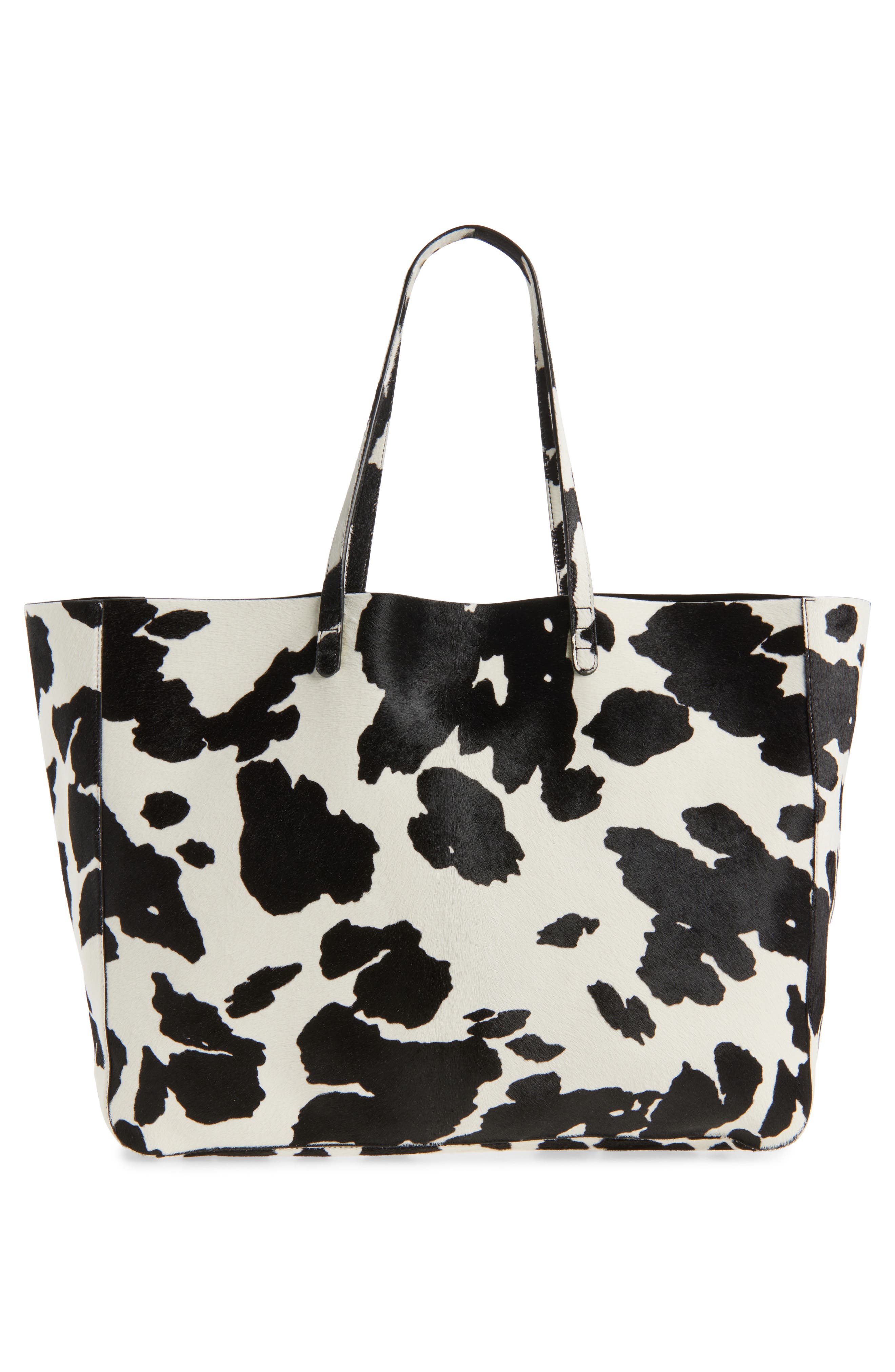Mansur Gavriel Juno Calf Hair Tote, Alternate, color, Printed Pony Hair