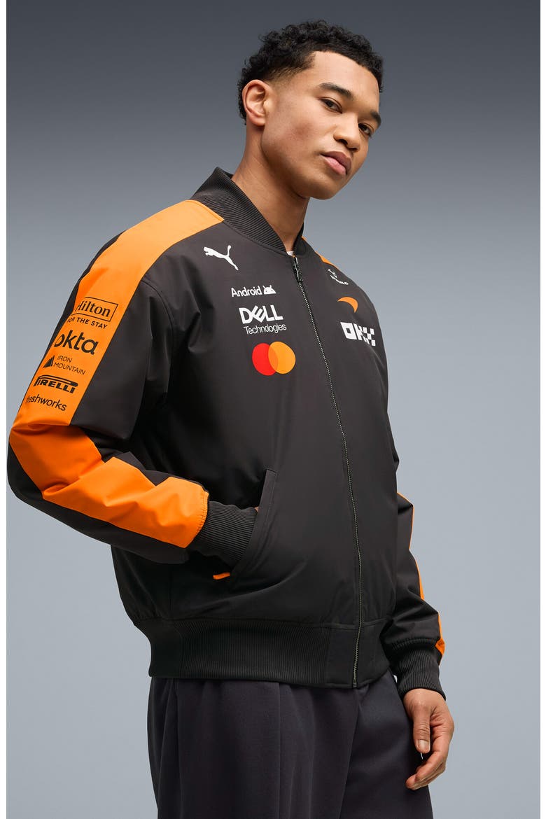 McLaren Replica Bomber Jacket, Alternate, color, PAPAYA