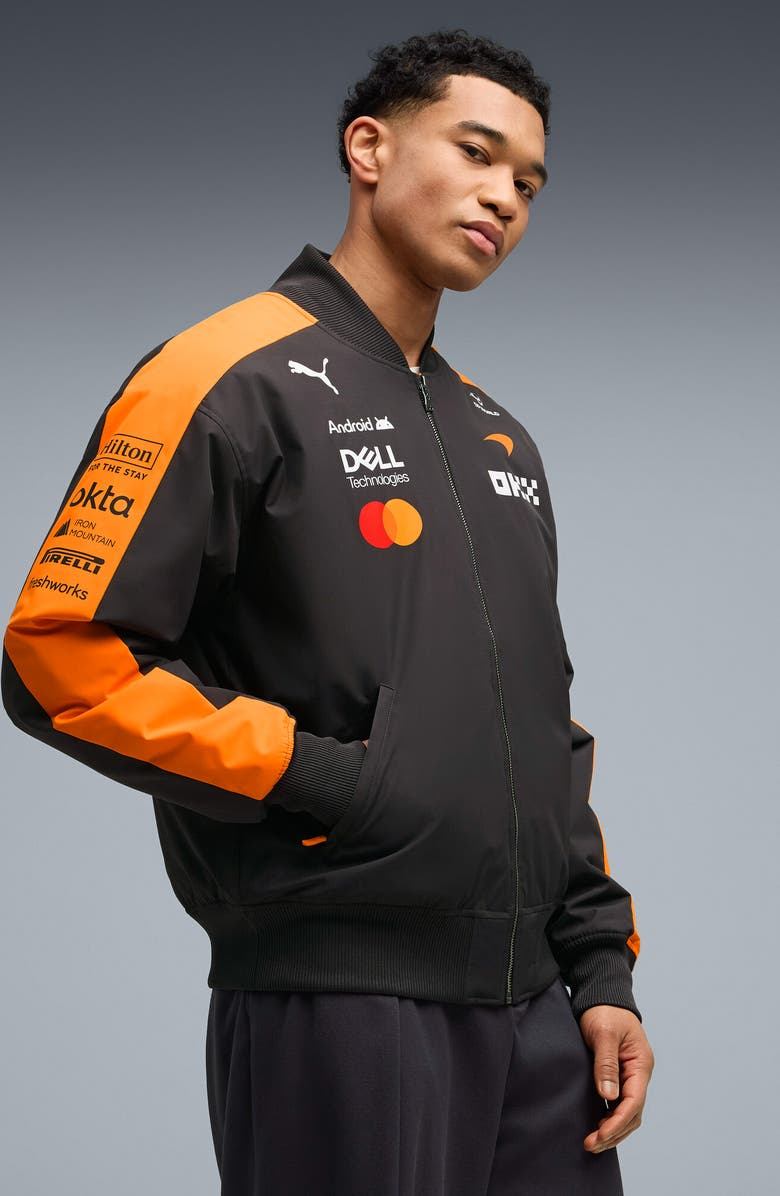 PUMA McLaren Replica Bomber Jacket, Alternate, color, Papaya