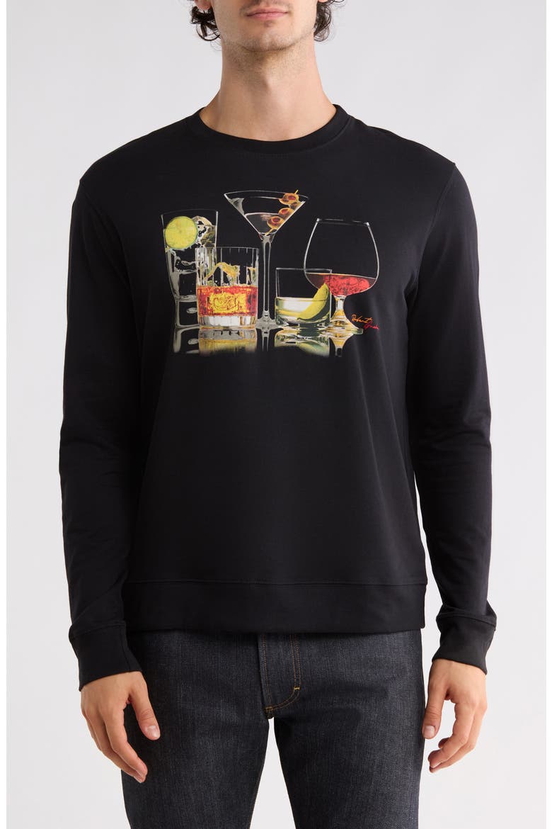Boozy Bunch Graphic Long Sleeve T-Shirt, Main, color, BLACK