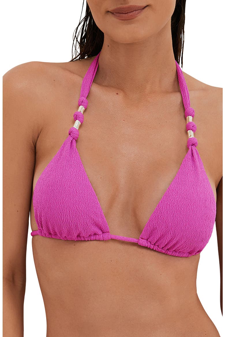 Paula Firenze Triangle Bikini Top, Main, color, PINK
