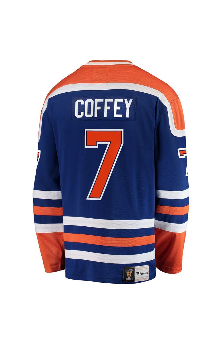 FANATICS Men's Fanatics Branded Paul Coffey Blue Edmonton Oilers Premier Breakaway Retired Player Jersey, Alternate, color, Blue