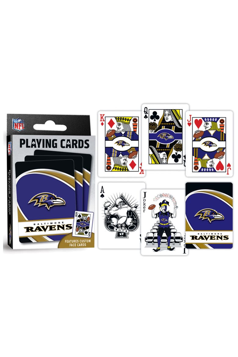 Baltimore Ravens Playing Cards, Alternate, color, Multicolor