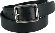 CrookhornDavis Men's Newcastle Natural Grain Leather Belt with Roller Buckle