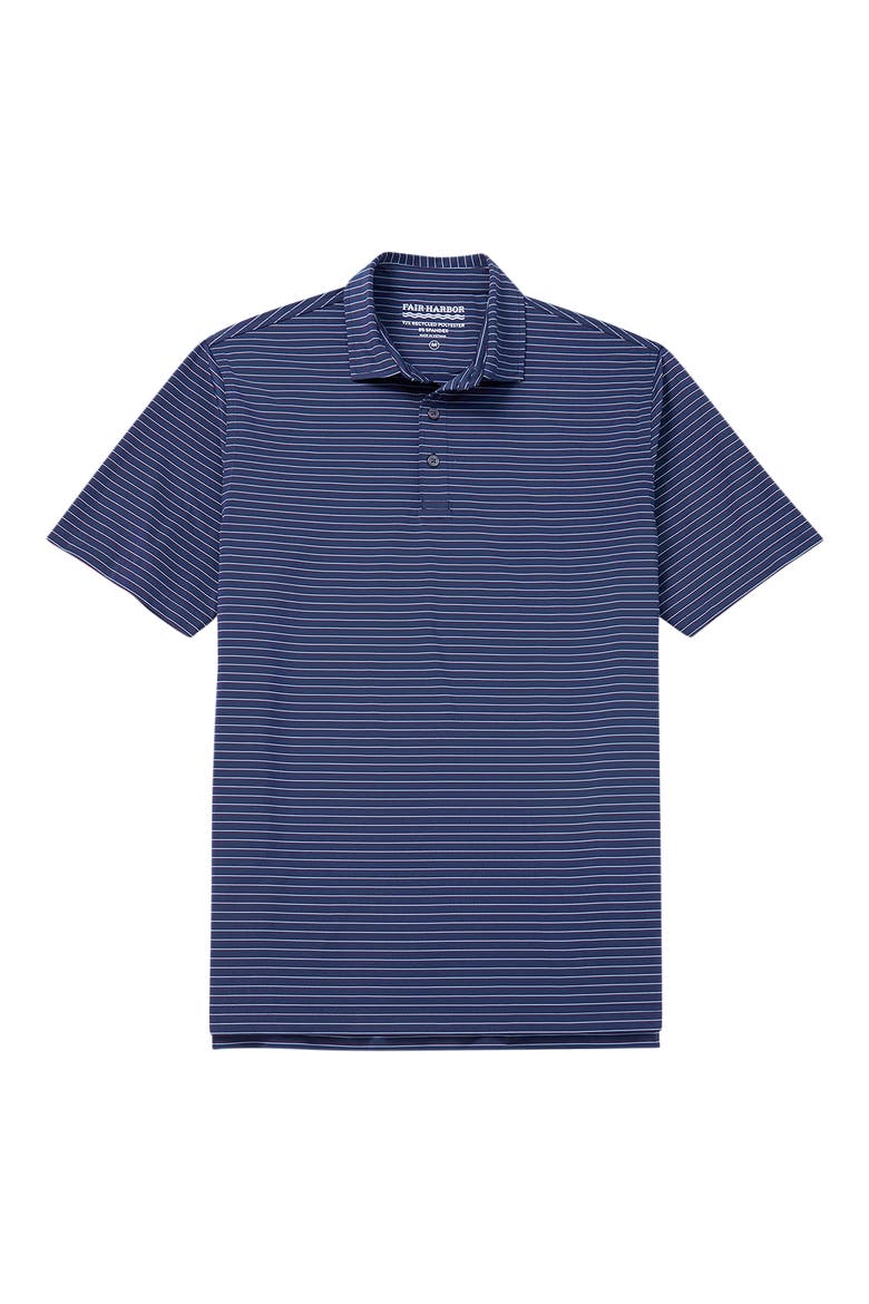 Compass Performance Polo, Alternate, color, NAVY BURGUNDY STRIPE