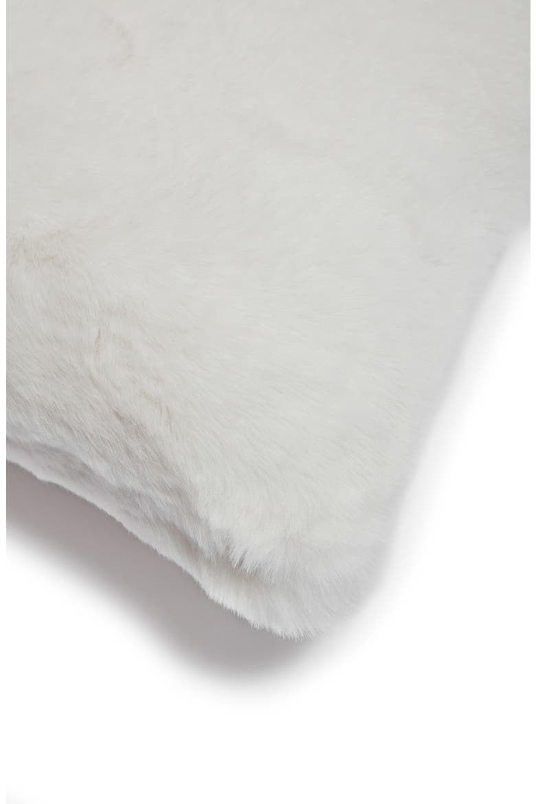 Cicily Faux Fur Lumbar Pillow, Alternate, color, IVORY