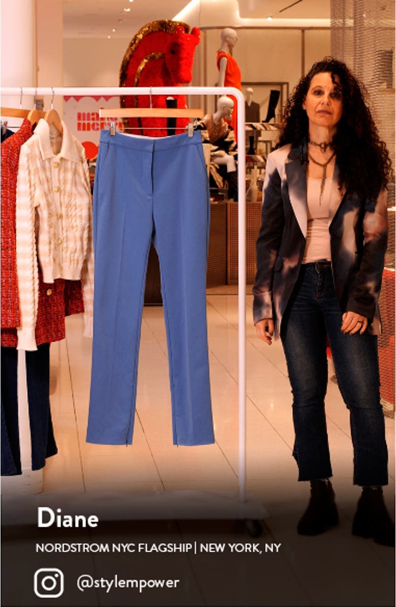 Malika Side Slit Cotton Blend Pants, sales video thumbnail