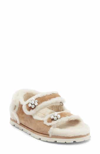 Stuart Weitzman Wynter Genuine Shearling Sandal