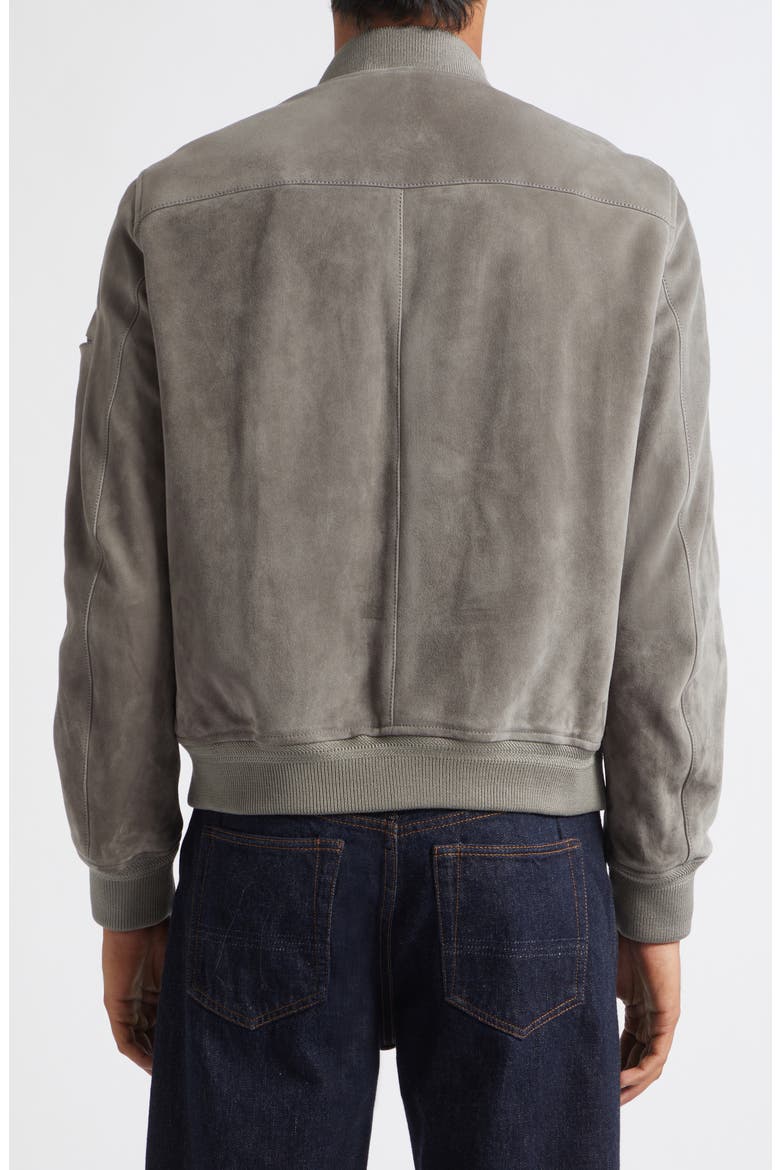 Suede Bomber Jacket, Alternate, color, TCR TITANIUM