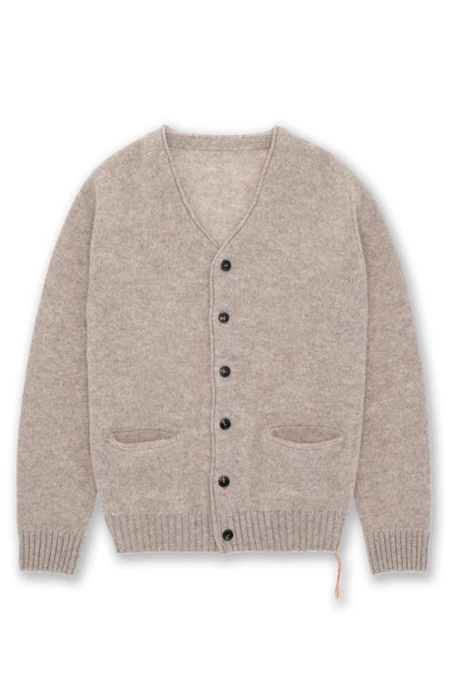 Fortela Edmund Merino Wool Cardigan In Neutral