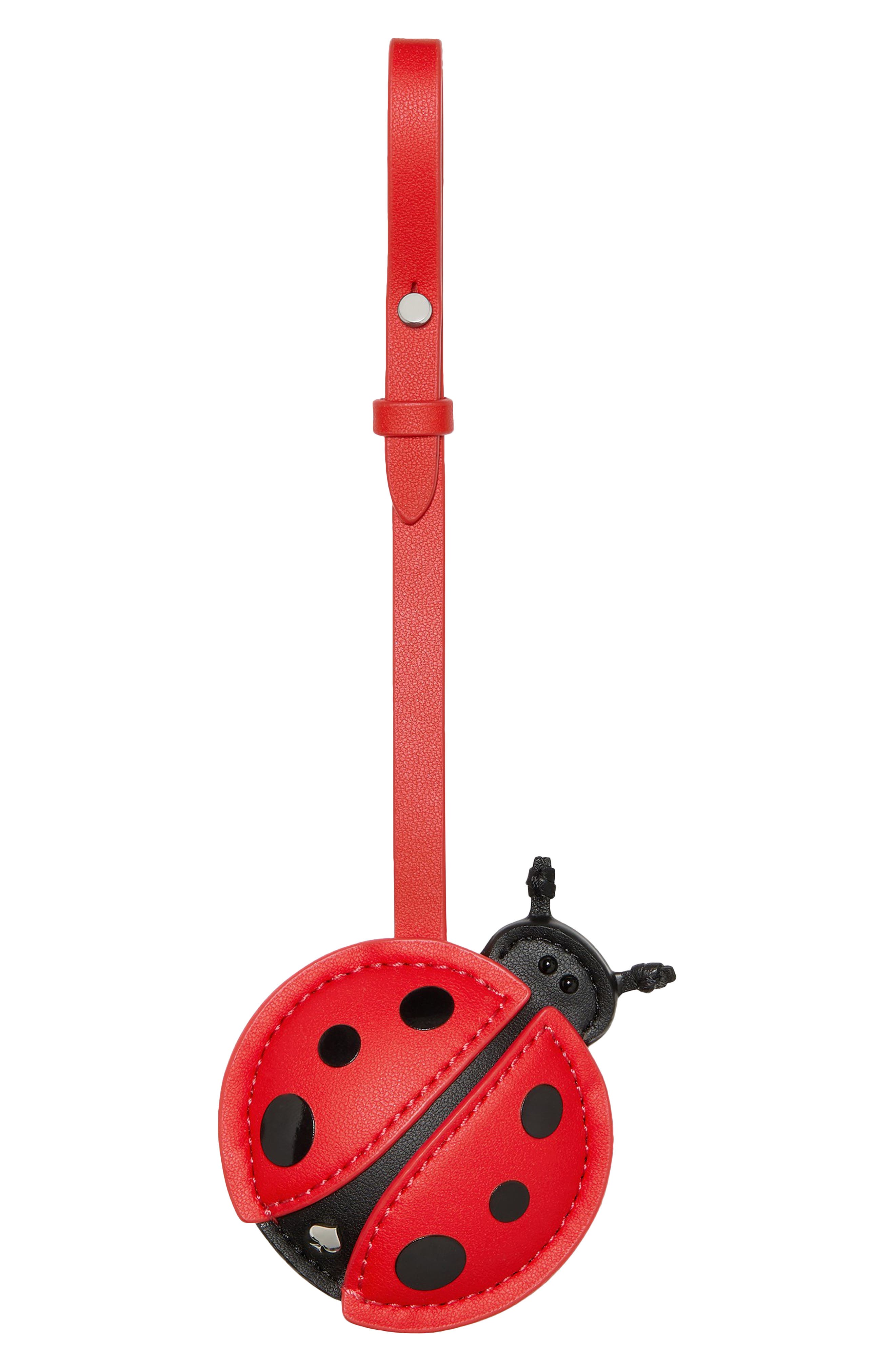 Kate Spade New York ladybug bag charm, Main, color, 